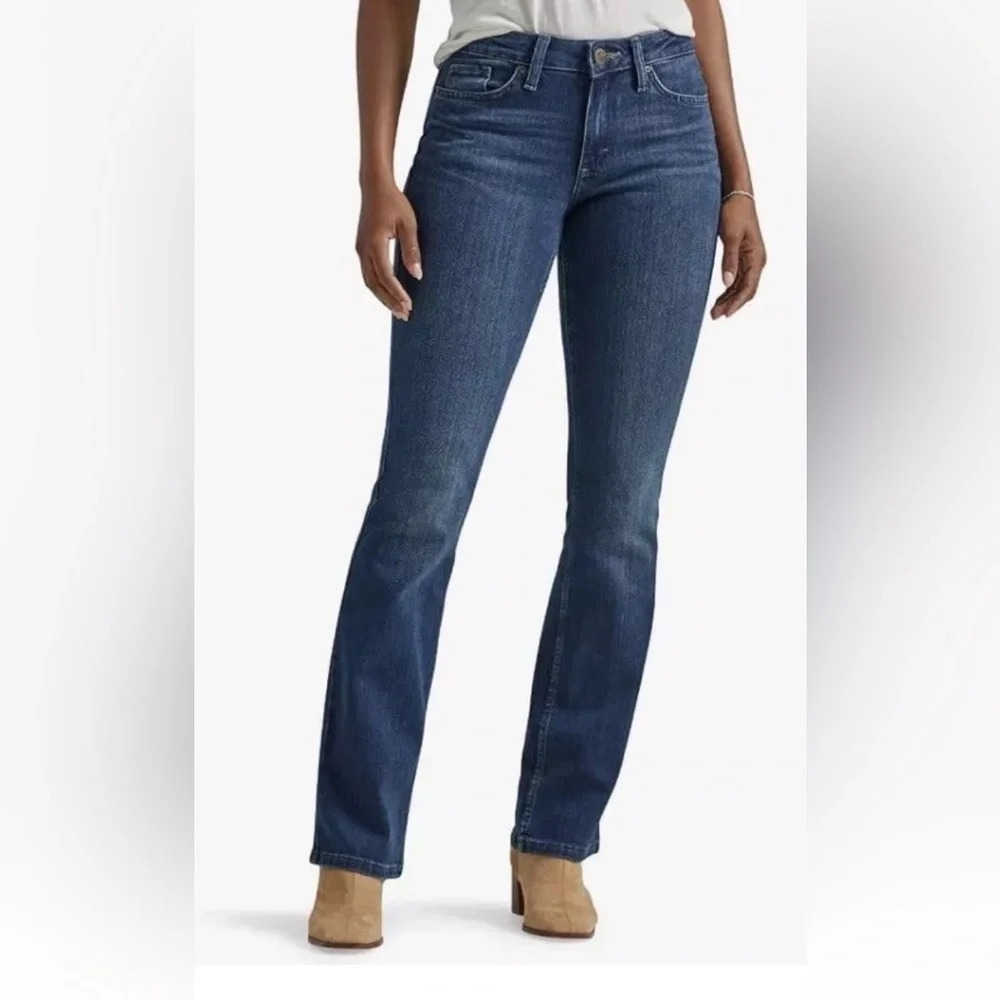 Lee Regular Fit Bootcut‎ Mid Rise 5 Pocket Jeans Pants Womens 12 (1476)